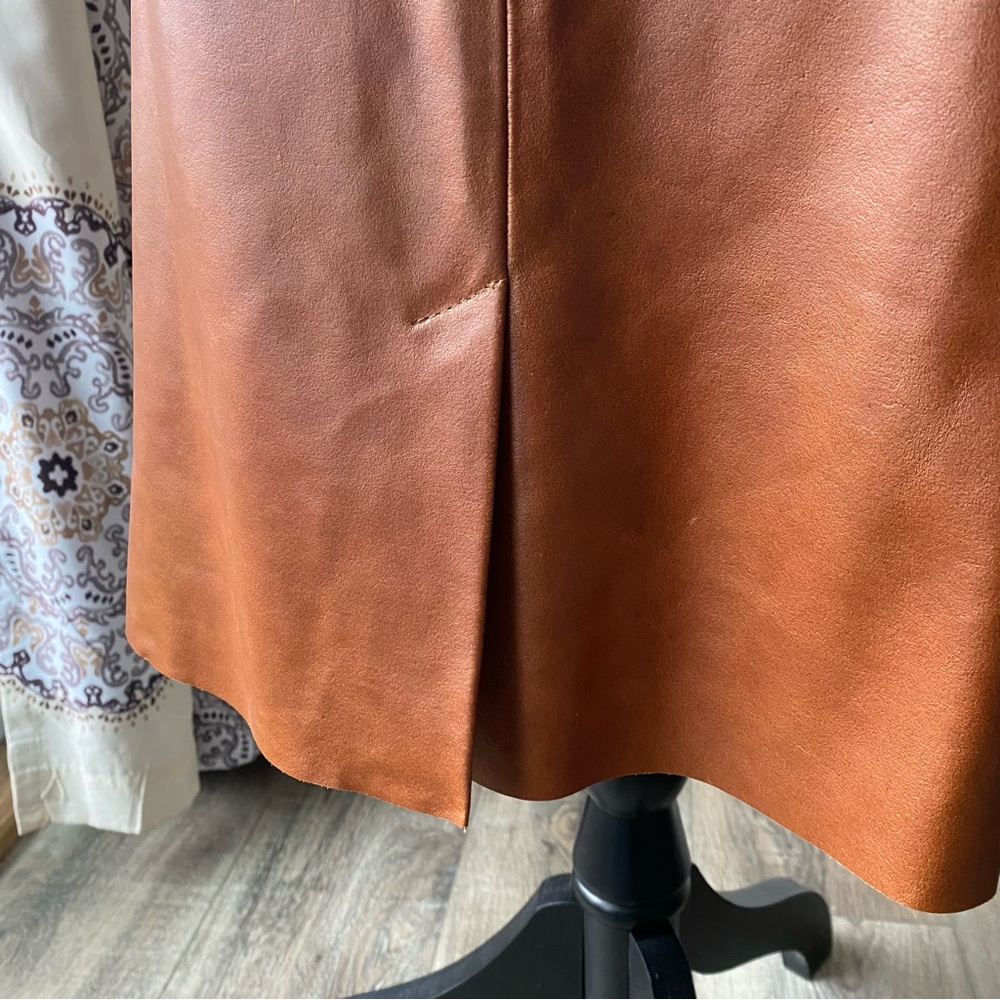 Anne Klein Western Leather Skirt - Picture 11 of 16